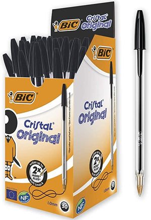 BIC Cristal Original Ball Point Pen Black 50Pk