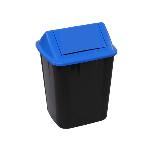 Swing Top Bin 32L Blue