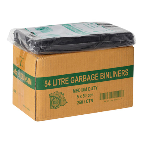 Bin Liners 54L Black