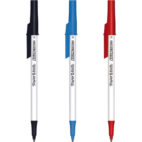 Paper Mate Kilometrico Capped Ballpoint Pen 10 Pack