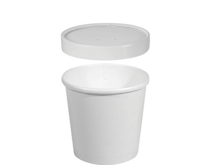 Hot or Cold Vented Paper Container 12oz
