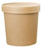 Hot or Cold Food Container Kraft 12oz