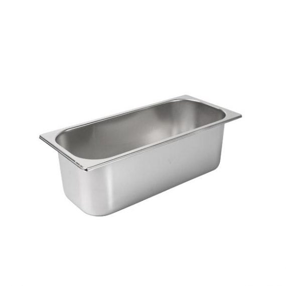 Stainless steel ice cream container