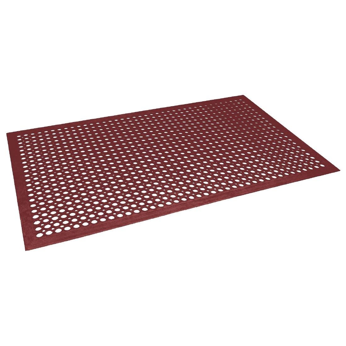 Rubber Anti-Fatigue Mat Red