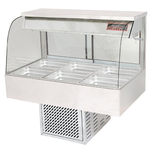 Woodson 4 Module Curved Cold Food Display