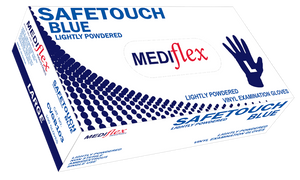 Mediflex Vinyl Glove (Blue) Low Powder