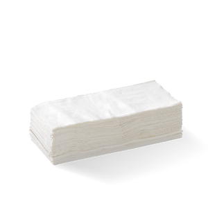 1-PLY 1/8 FOLD WHITE LUNCH BIONAPKIN