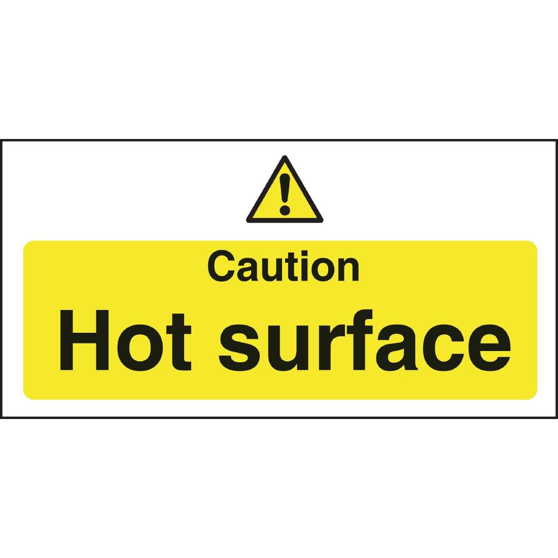 Caution Hot Surface Sign
