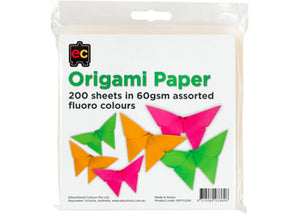 Origami Paper Fluoro Colours