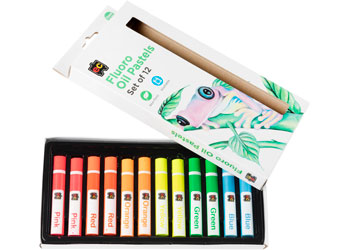 Jumbo Fluorescent Oil Pastel 12