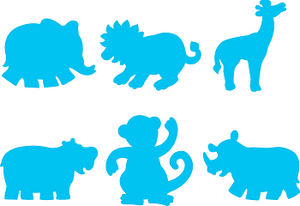 Paint Stamp Jungle Animals