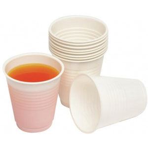 Plastic Water Cups White 180ml