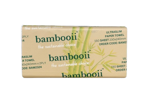 **NEW** Bambooii Interleave Hand Towel Ultraslim 23cm x 24cm