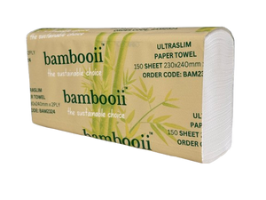 **NEW** Bambooii Interleave Hand Towel Ultraslim 23cm x 24cm