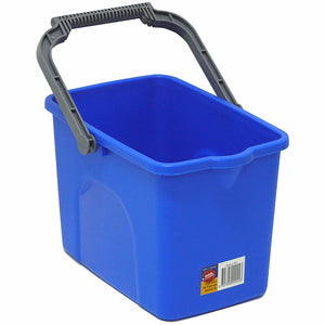 Rectangular Bucket with Pouring Lip 9L Blue