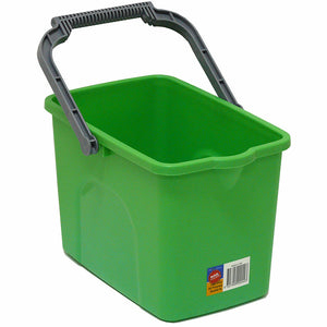 Rectangular Bucket with Pouring Lip 9L Green