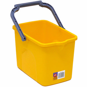 Rectangular Bucket with Pouring Lip 9L Yellow