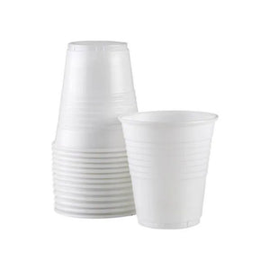 Plastic Water Cups White 180ml