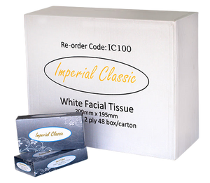 Imperial Classic Facial Tissue 2 ply 100 sheet 48 boxes
