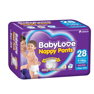 Babylove Nappy Pants Toddler 9-14kg 84's Size 4