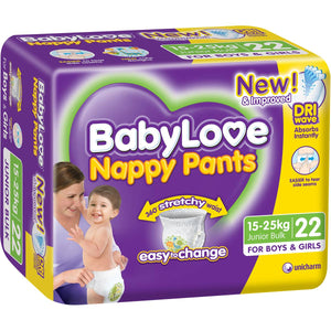 Babylove Nappy Pants Junior 15-25kg 66's Size 6