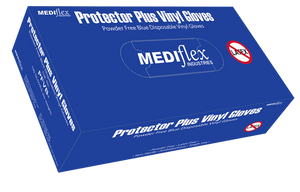 Mediflex Vinyl Glove (Blue) Powder Free