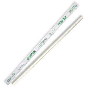 6mm Individually Wrapped White Regular Straw