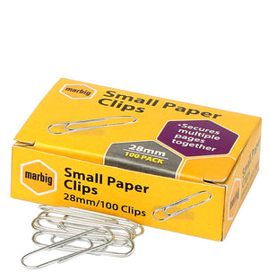 Paper Clips Marbig Small 28mm