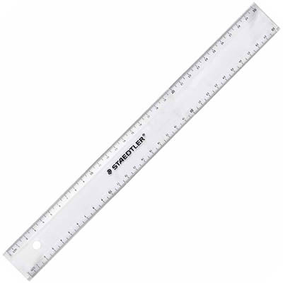 Ruler Staedtler 30cm Clear Plastic
