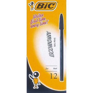 Pen BIC Economy Black 12 Pack