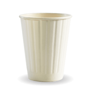 255ML / 8OZ (80MM) WHITE DOUBLE WALL BIOCUP