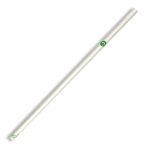 6mm Biopak Regular White Paper Straws