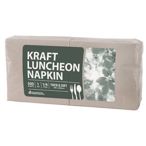 Luncheon Napkin Kraft 1ply
