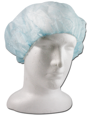 Mediflex Disposable Hair Net Cap Blue