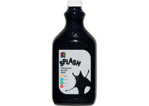 Acrylic Paint Splash Licorice Black