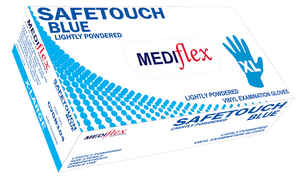 Mediflex Vinyl Glove (Blue) Low Powder