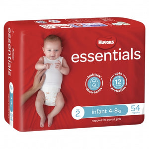 Huggies Essentials Infant 4-8kg 216's Size 2