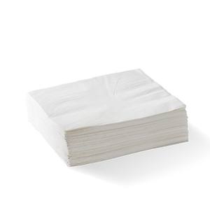 2-PLY 1/4 FOLD WHITE LUNCH BIONAPKIN
