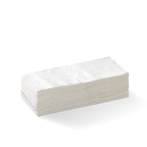 2-PLY 1/8 FOLD WHITE LUNCH BIONAPKIN