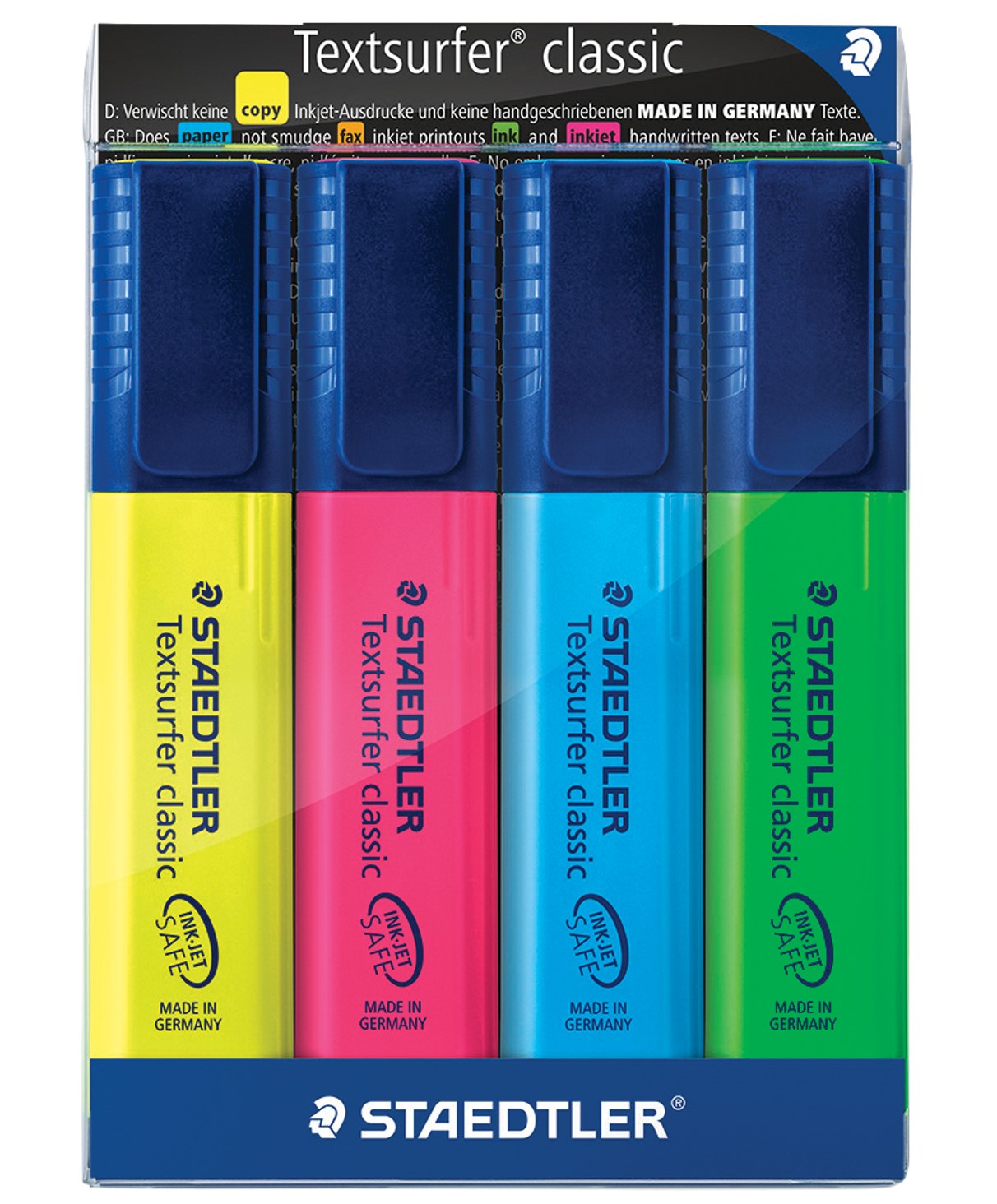 Text Surfer Staedtler Textsurfer Classic Highlighters Assorted 4 Pack