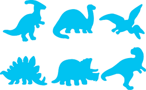 Paint Stamp Dinosaurs