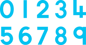 Paint Stamp Numbers 0 – 9