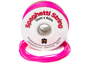 Spaghetti String Fluoro Pink