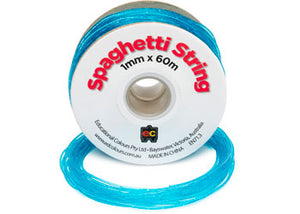Spaghetti String Glitter Sea Blue