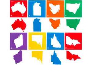 Australia & State Map Stencils