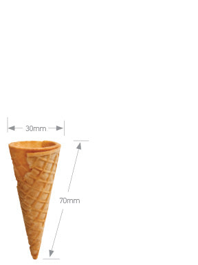 Waffle Flat Top Cone